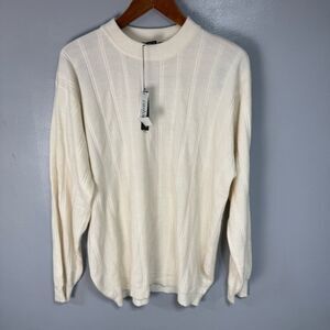 Domani Platinum Men’s Sweater sz XL  Cashmere Touch NEW # E737